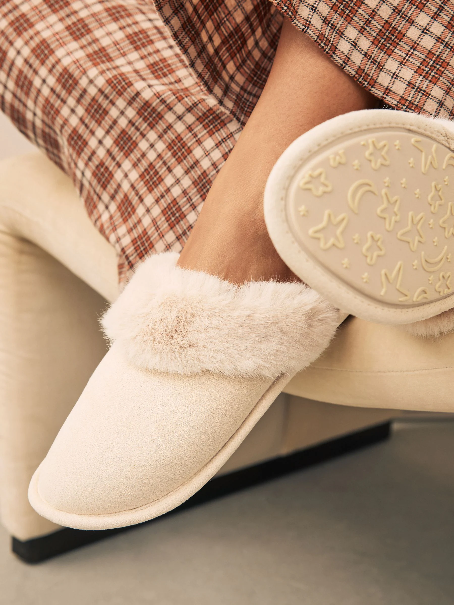 Zand - Faux Fur Suede Mule Slippers