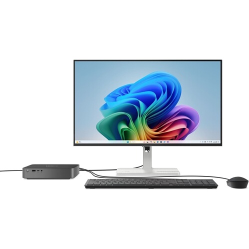 Mini PC Lenovo IdeaCentre Mini 01Q8X10 Snapdragon X 32 Go RAM 512 Go SSD Gris