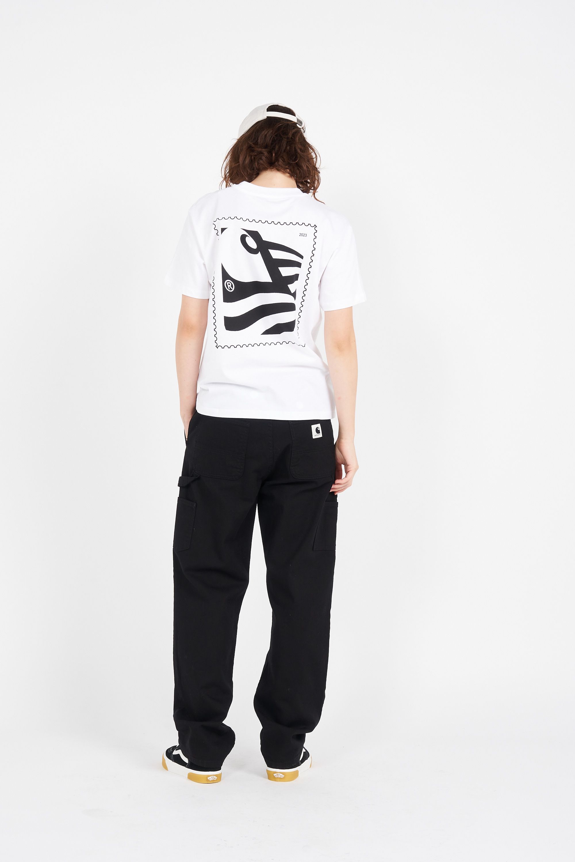 CARHARTT WIP T-shirt  W' S/S Stamp State T-Shirt Blanc