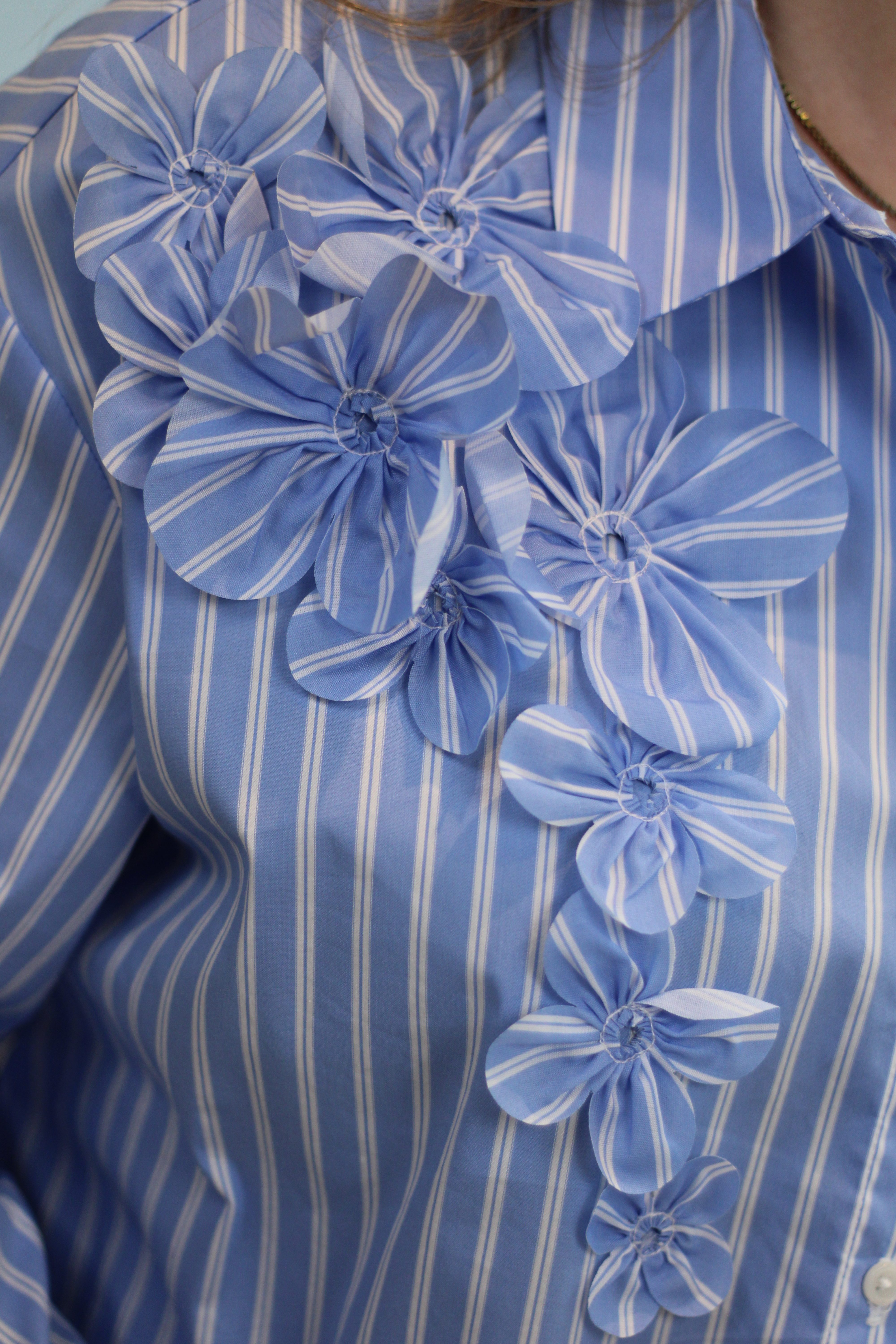 Culture - Lora Shirt - Blue/White Stripe