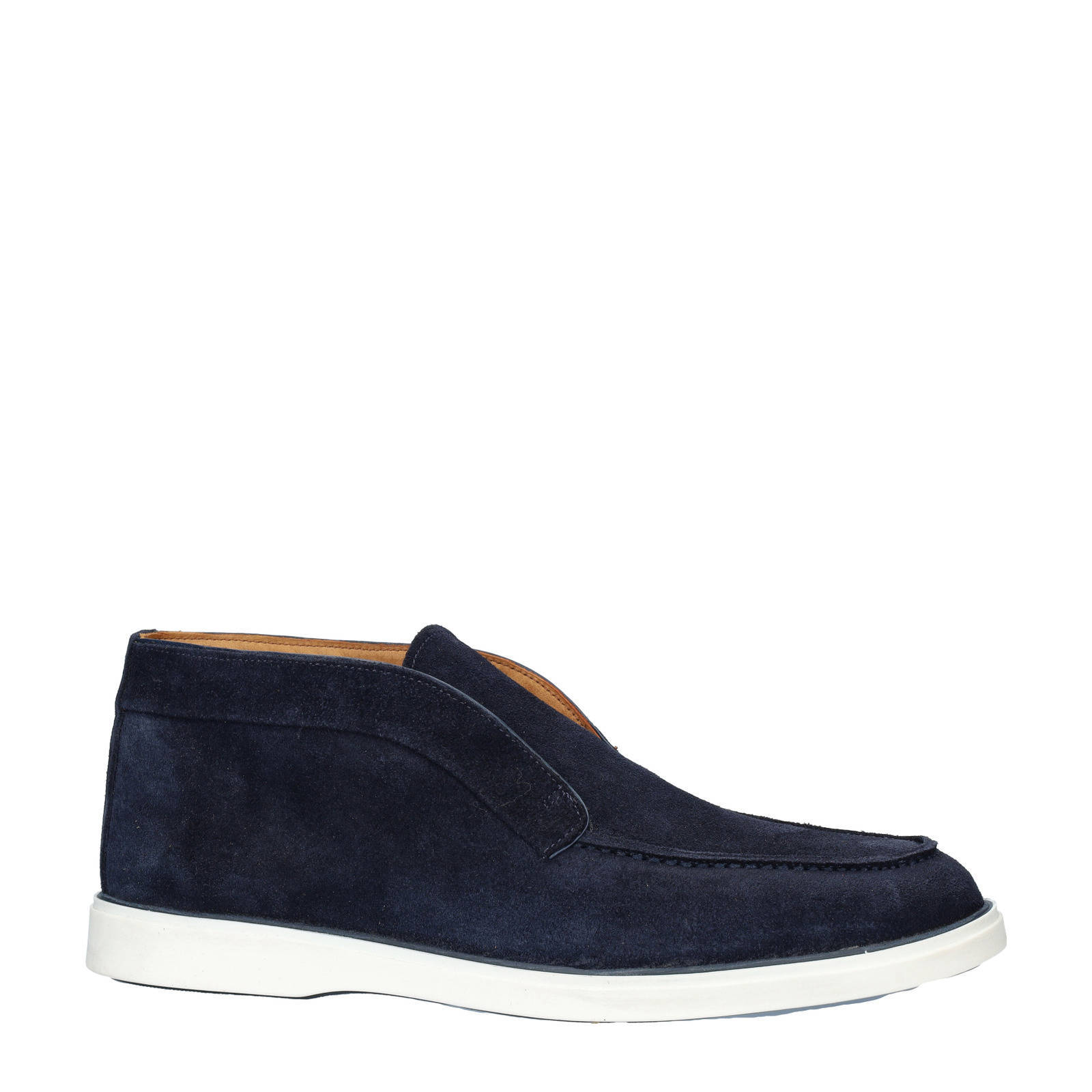 Nelson suède loafers donkerblauw