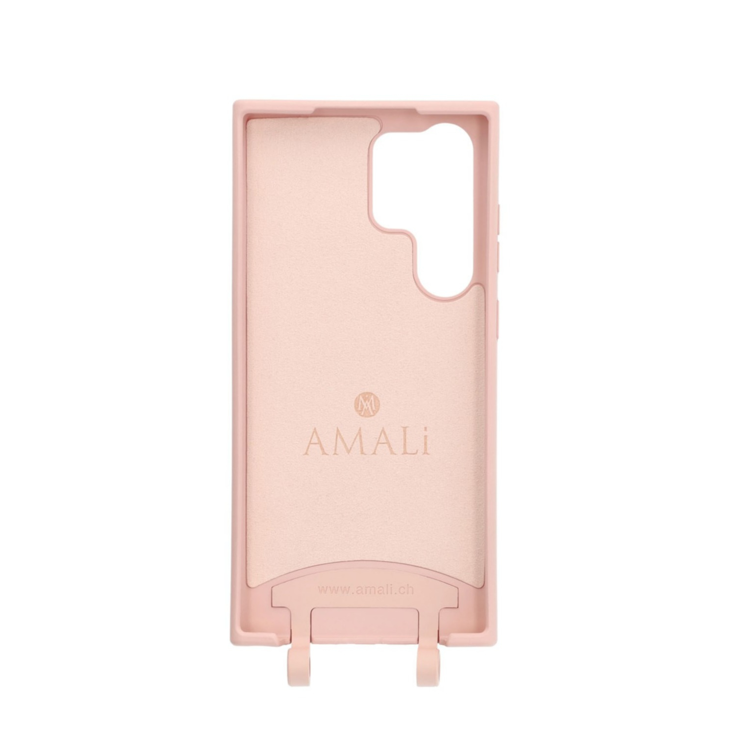 Samsung Galaxy S23 Ultra 5G Handy Hülle Elegantes Case mit abnehmbarem Necklace Adapter - Pink / Silver
