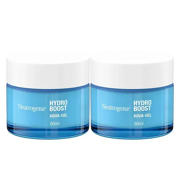 Neutrogena Aqua-Gel Hydro Boost Facial Care para Pele Normal a Mista, Embalagem com 2 unidades de 50ml