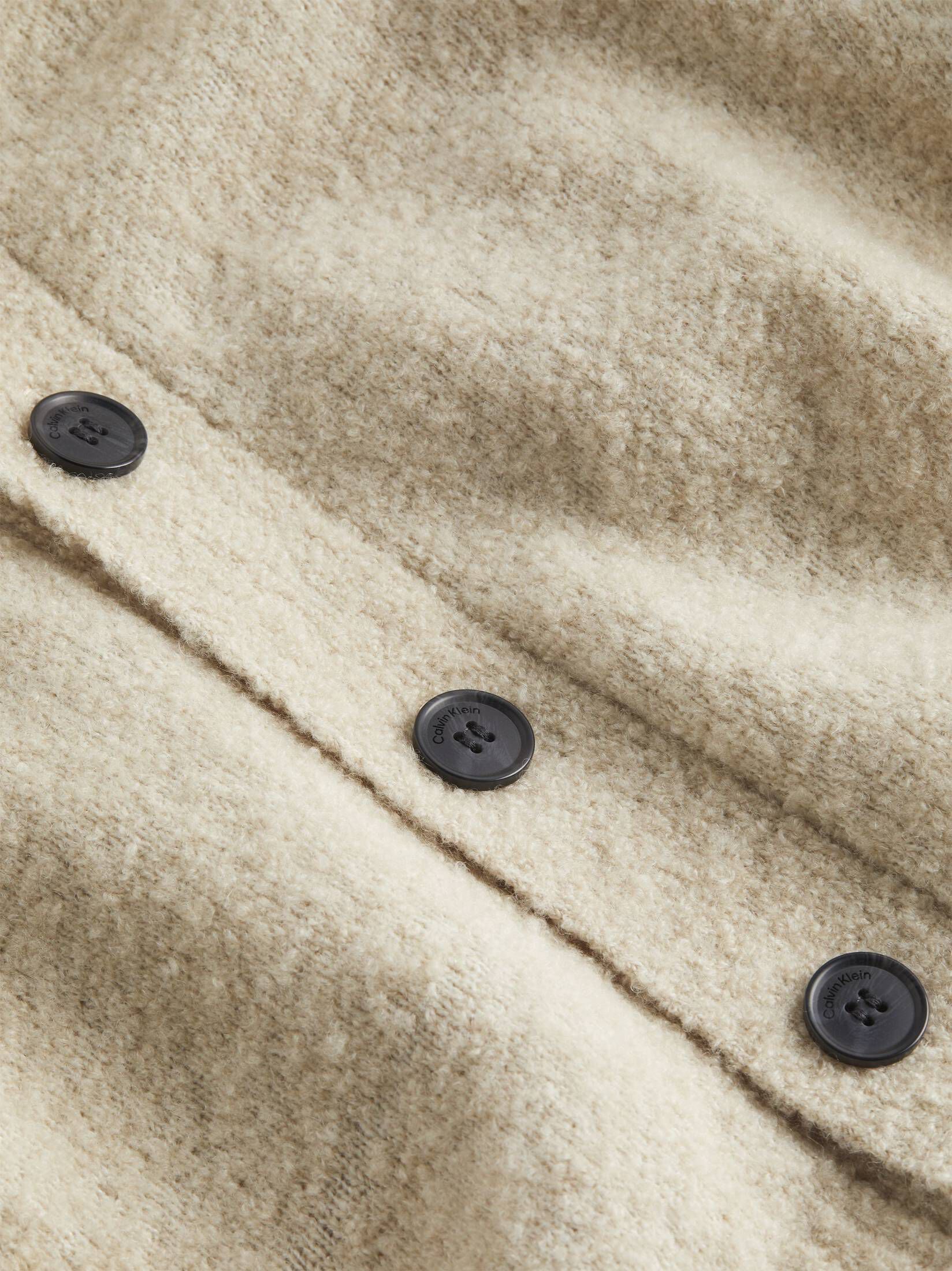 CALVIN KLEIN| Herren Strickjacke mit Wolle