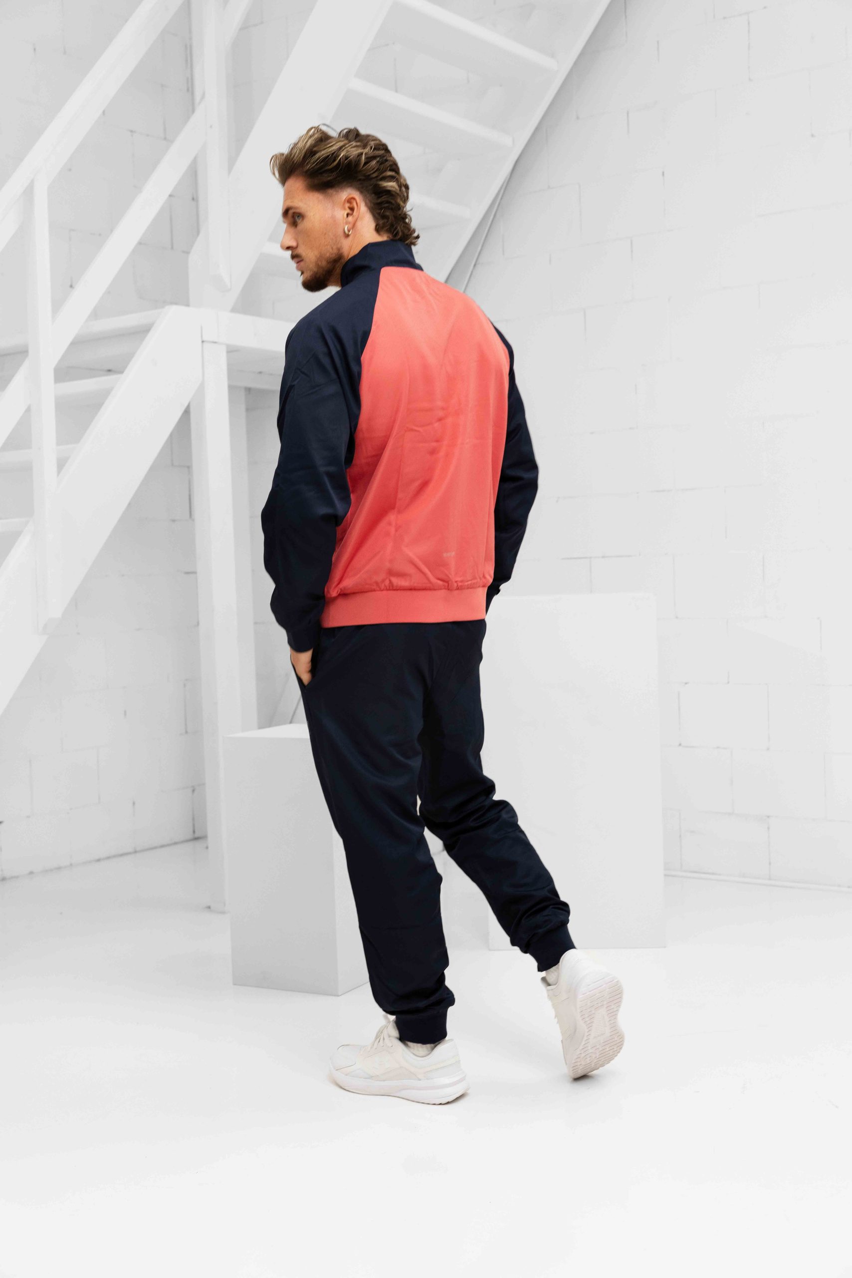 EA7 Emporio Armani 7M000642 Trainingspak Heren Rood/Donkerblauw