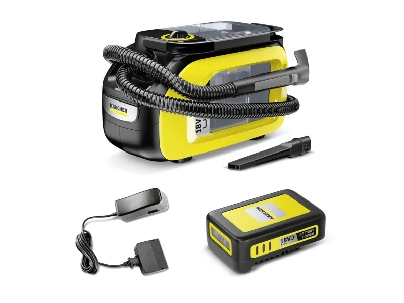 Kärcher SE 3-18 COMPACT - Støvsuger - beholder - uden pose - 1 batteri, inkluderet oplader