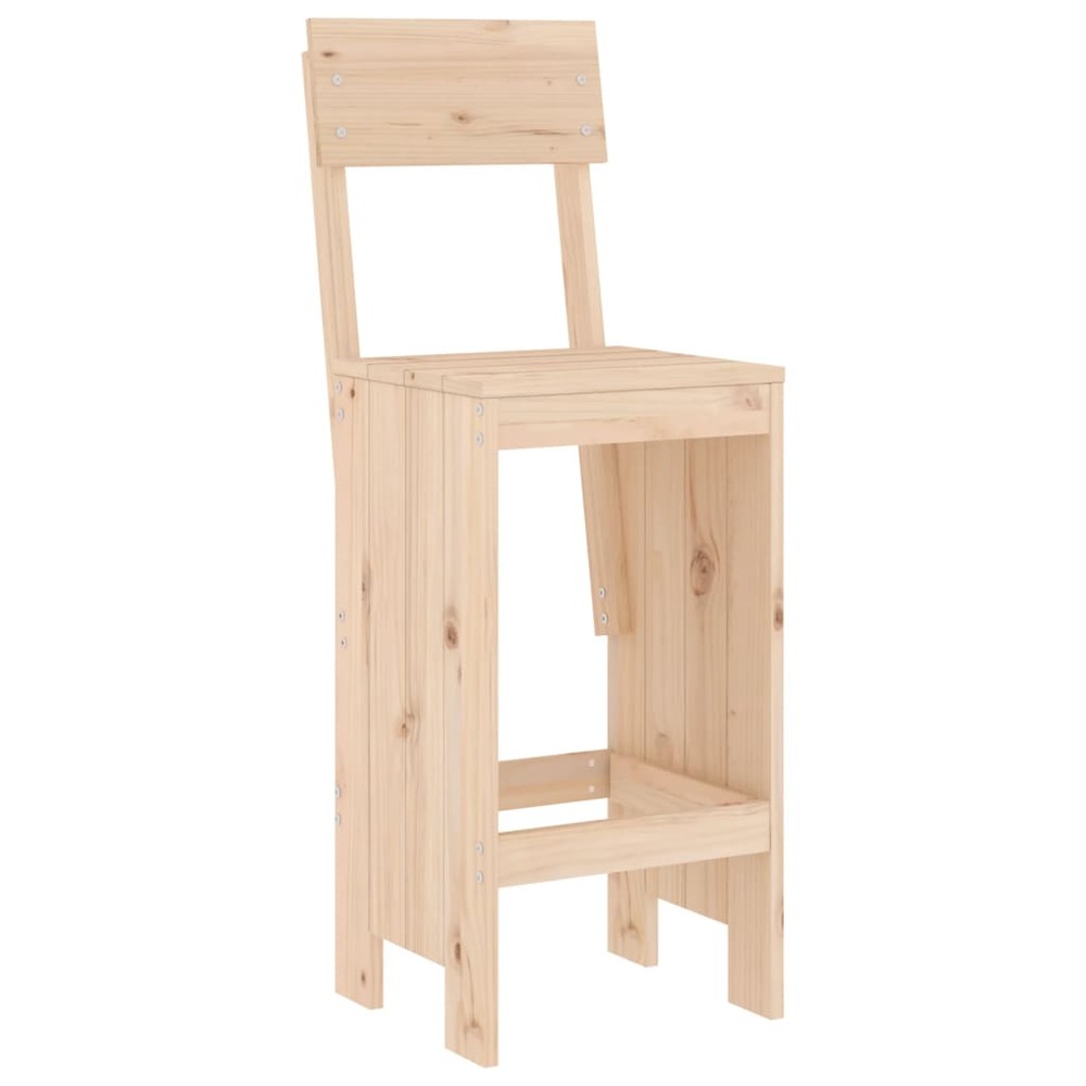 Ensemble de bar de jardin 3 pcs bois de pin massif