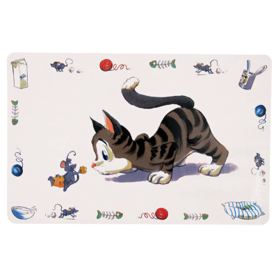 Trixie Napfunterlage Comic-Katze 44x28cm