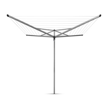 Brabantia Essential Droogmolen - met Betonanker - 40 m - Metallic Grey