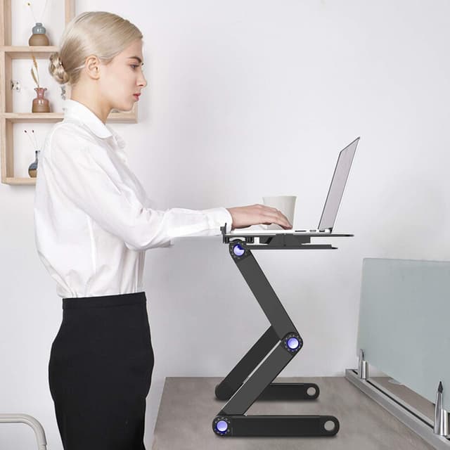 Smart justerbart laptopbord 17 tommer sort