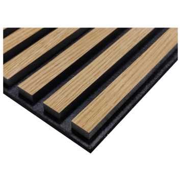 Lattenwand licht eiken 260 x 52,6 cm dikte 22 mm