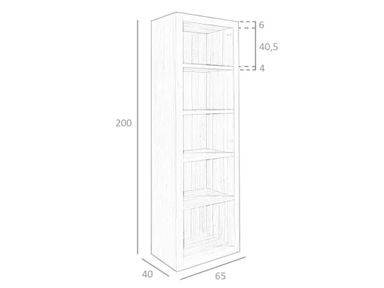 Étagère en bois de noyer 3172 ANGEL CERDA