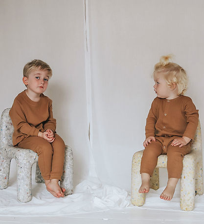 Monsieur Mini Hosen - Baggy Waffle - Brown Sucker
