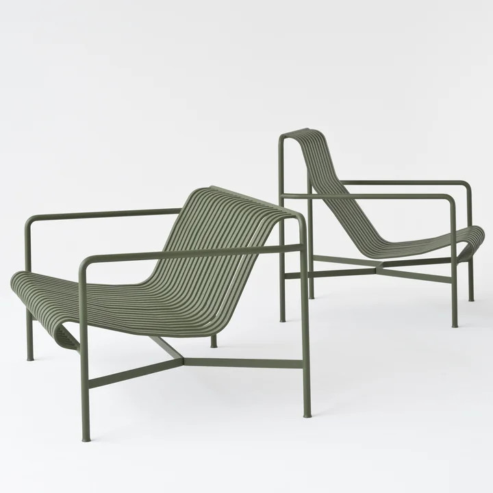 HAY - Palissade Lounge Chair High, anthrazit