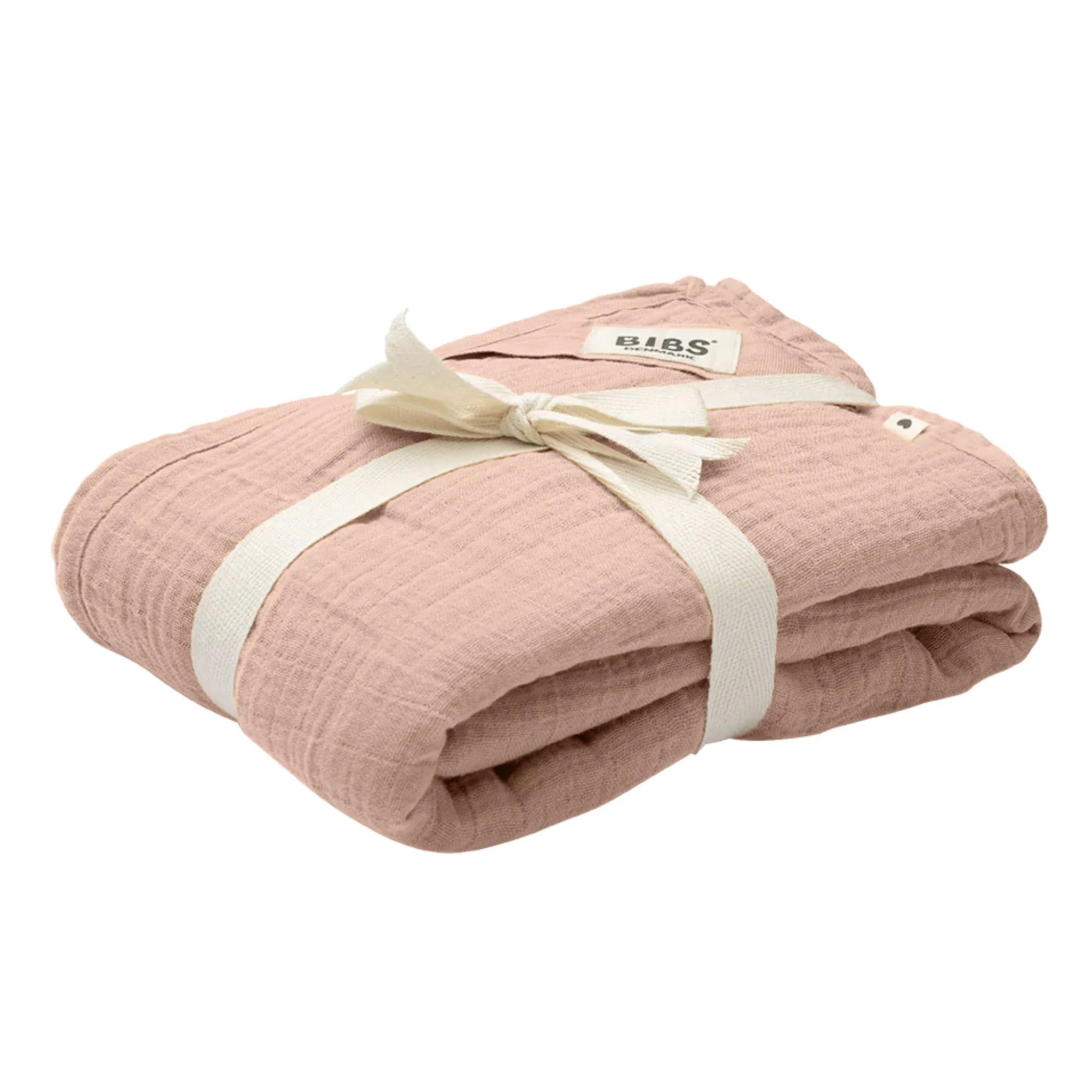 Bibs Couverture Mousseline Organique - Rose Blush