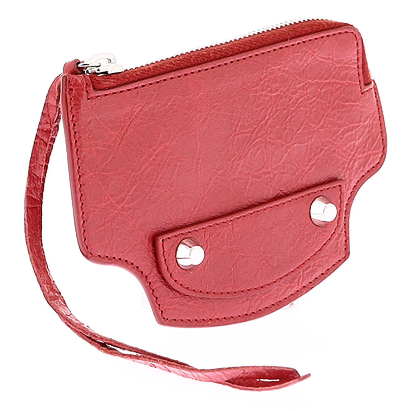 Balenciaga Porte-monnaie en Cuir rouge - Très bon état - 14x9.5 cm