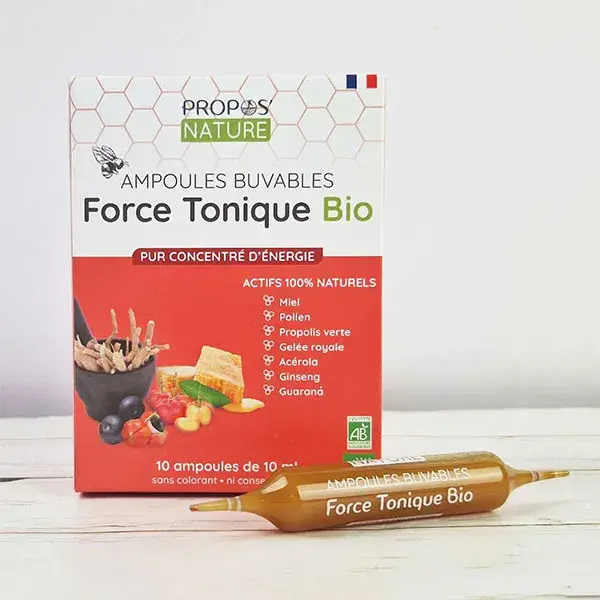 Propos' Nature Apitherapy Organic Tonic Force 10 ampolas