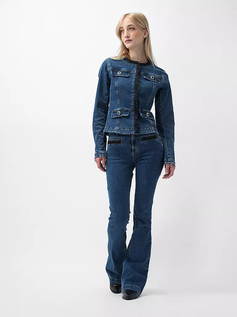 LIU JO Jeansjacke GIACCA BRAID blau