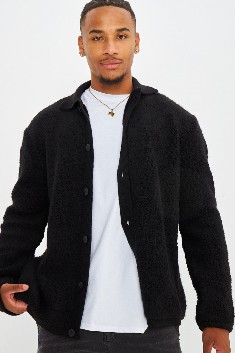 Gilet noir en laine