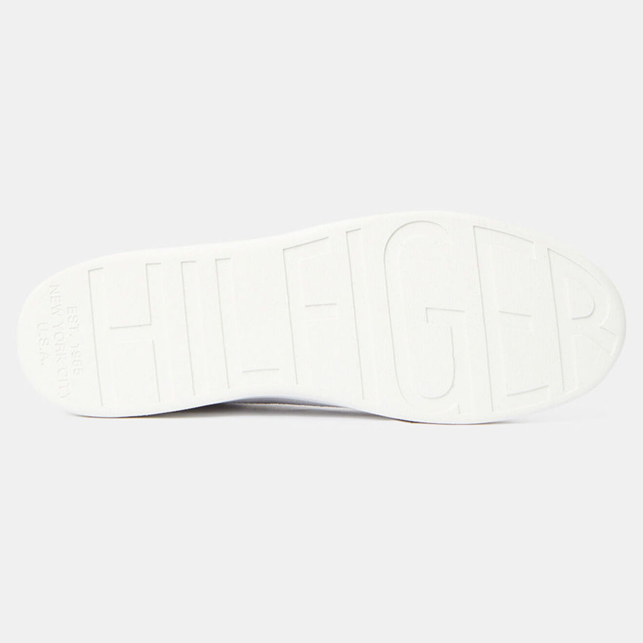 Tommy Hilfiger Baskets en Velours de Cuir Retro Court grises