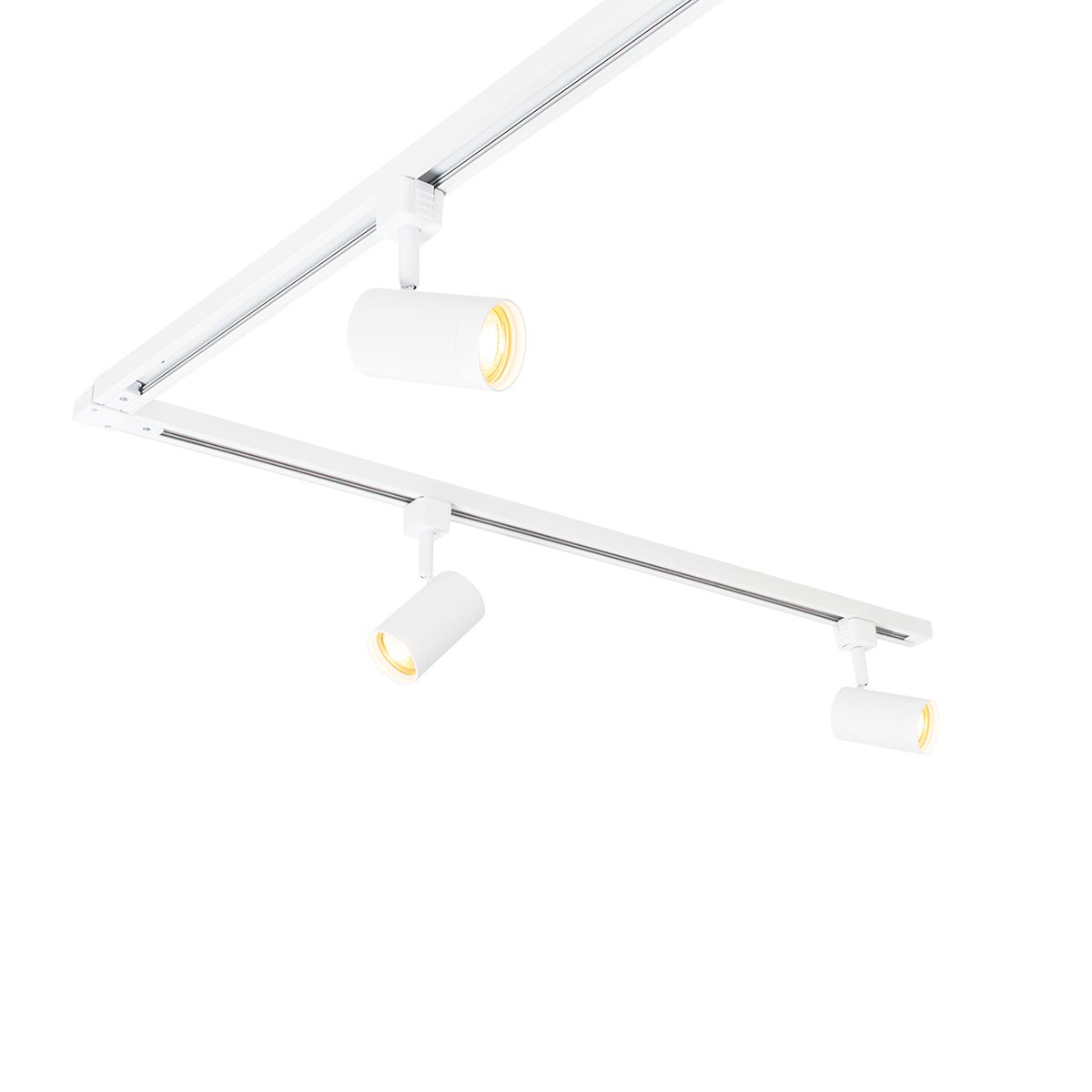 Smart 1-fase railsysteem met 10 spots wit incl. Wifi GU10 - Iconic Jeana
