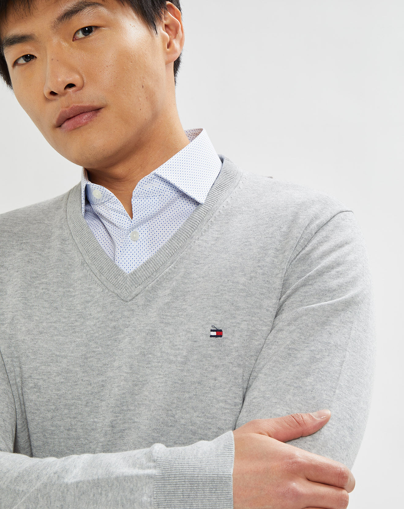 Tommy Hilfiger Pull 1985 col V gris