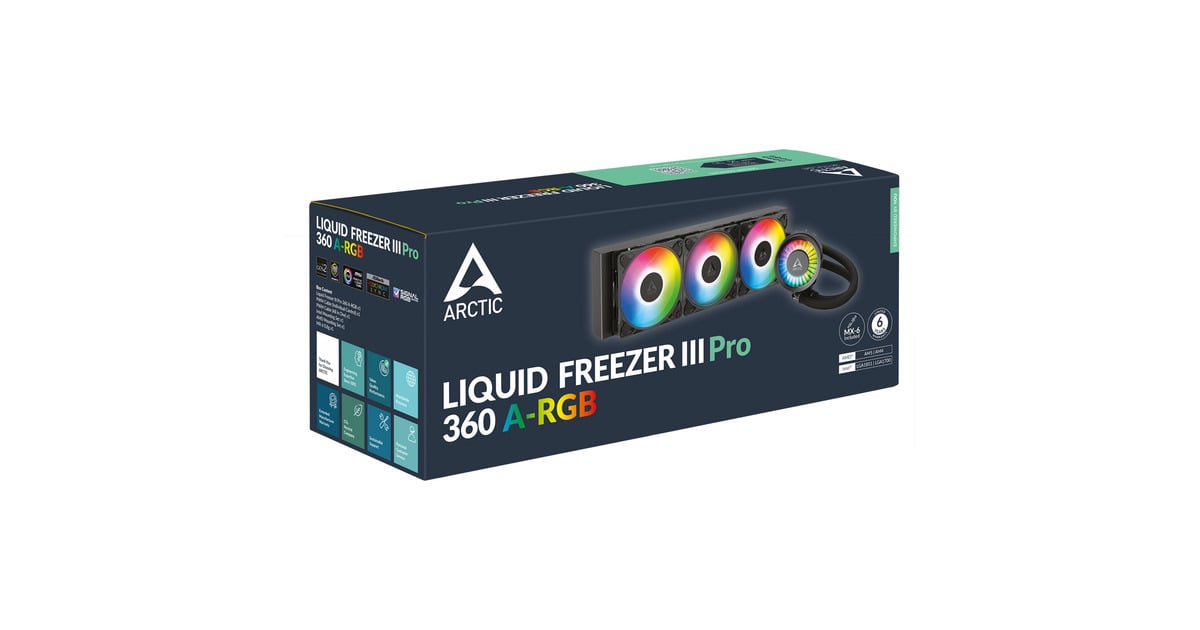 ARCTICLiquid Freezer III Pro 360 A-RGB waterkoeling  (Zwart)