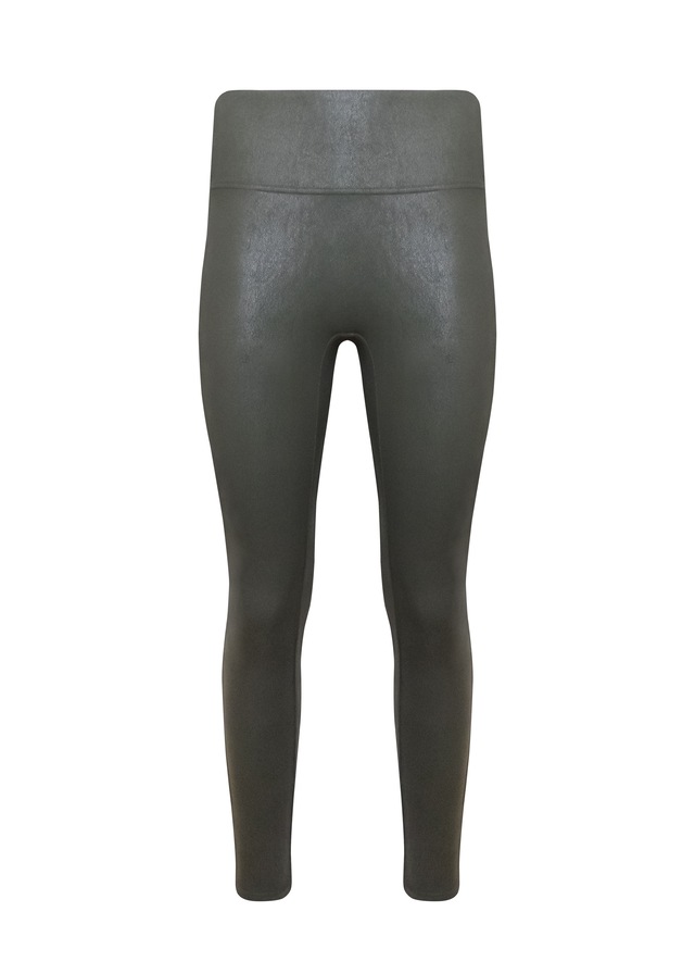 MAGIC Bodyfashion Leggings »Leather Look Legging«  hoch tailliertes Design, keine vordere Mittelnaht