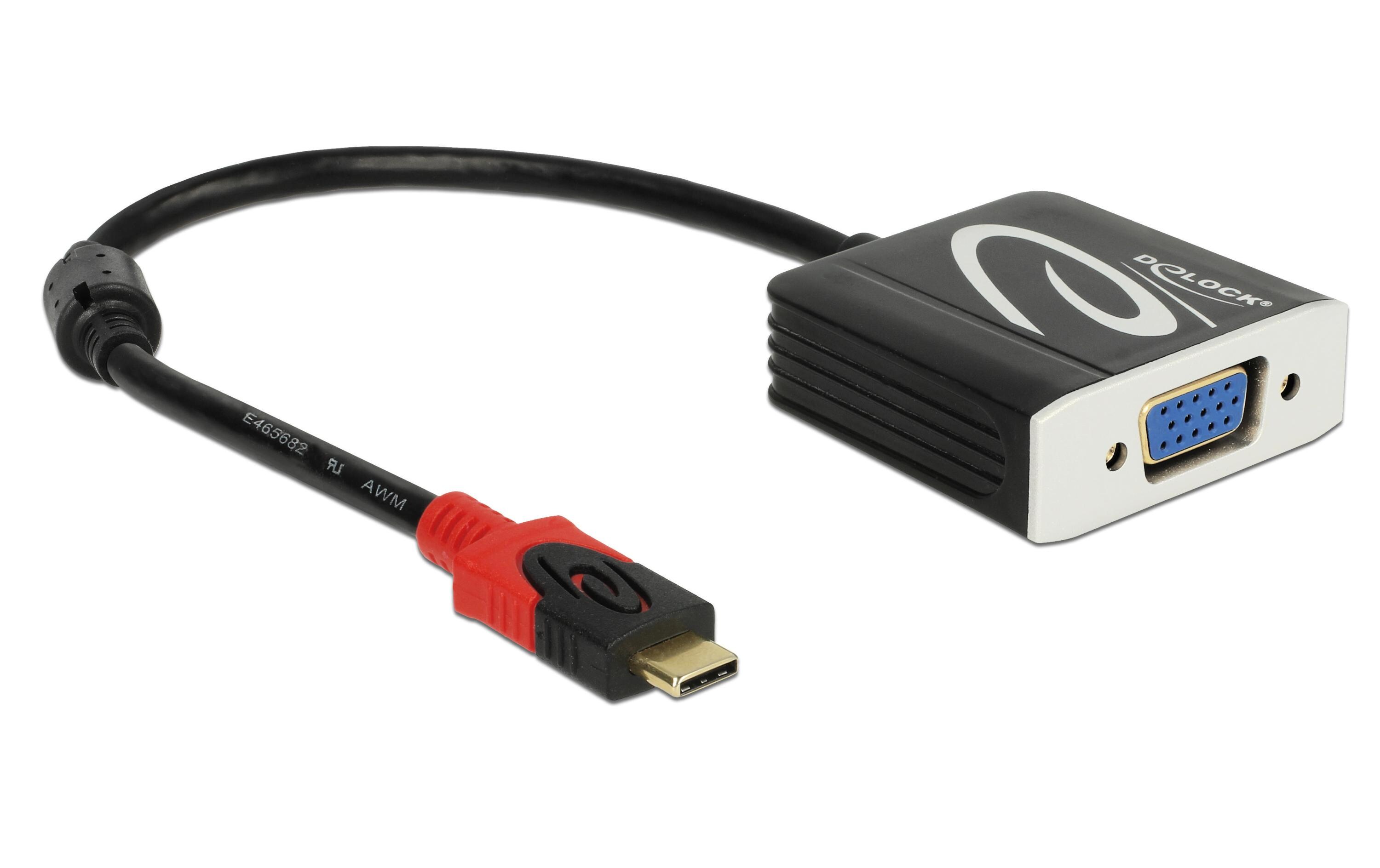 Adapter Full HD USB Type-C - VGAUSB-C zu VGA Adapter