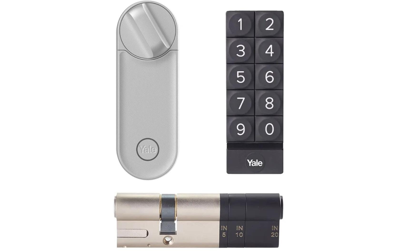 Linus L2 Smart Lock Z+K-Kit, Silber<br>Intelligentes Türschloss mit EU-Zylinder und Smart Keypad inklusive