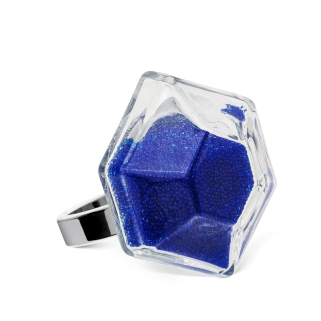 Bague en verre soufflé - Energie Medium Billes