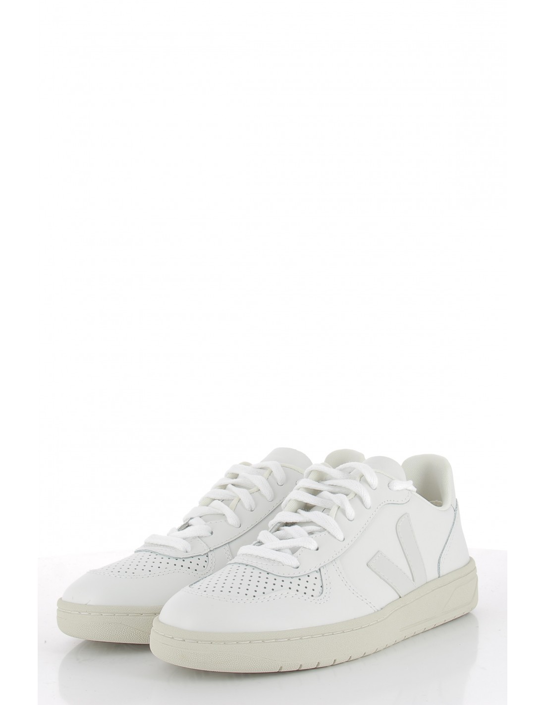 veja Baskets de ville mixte v-10 leather blanc