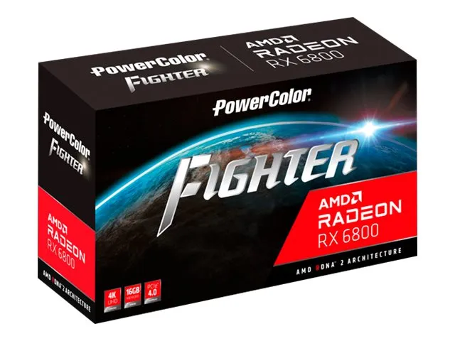 [OUTLET] - PowerColor Fighter Radeon RX 6800 - Grafikkort - AMD Radeon™ RX 6800 - 16 GB GDDR6 - PCIe 4.0 x16 - HDMI, 3 x DisplayPort