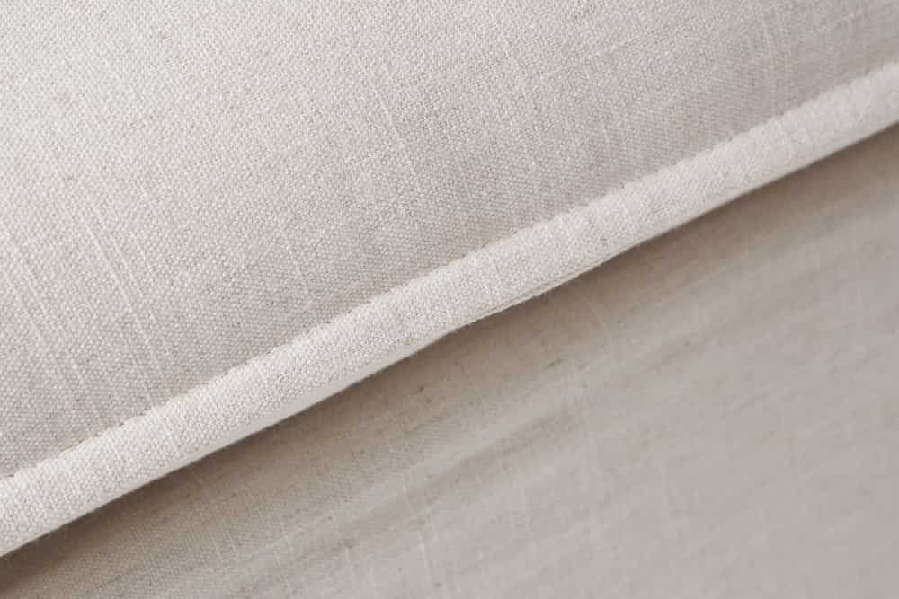 Großes 3-Sitzer Sofa HEAVEN 200cm natur beige Leinenstoff Federkern Hussensofa