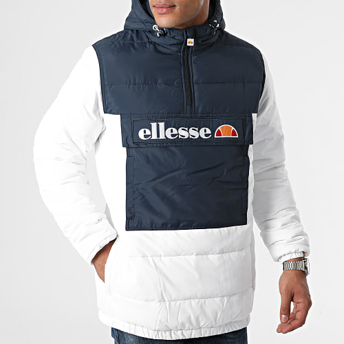 Doudoune Capuche Ultum SHK12202 Blanc Bleu Marine