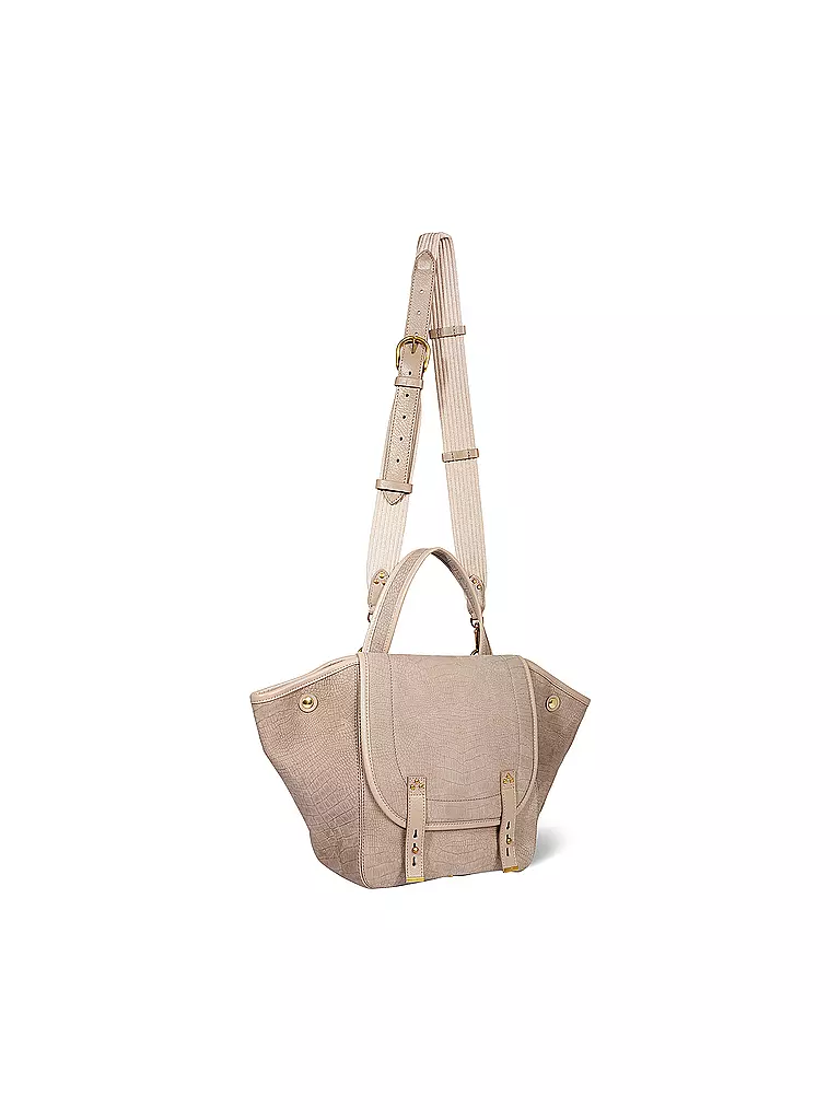 JEROME DREYFUSS Ledertasche - Henkeltasche STAN PANIER Medium grau