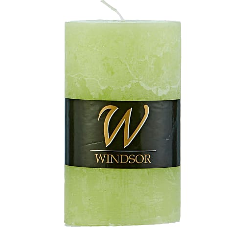 Windsor rustikt bloklys 7x12 cm - støvgrøn