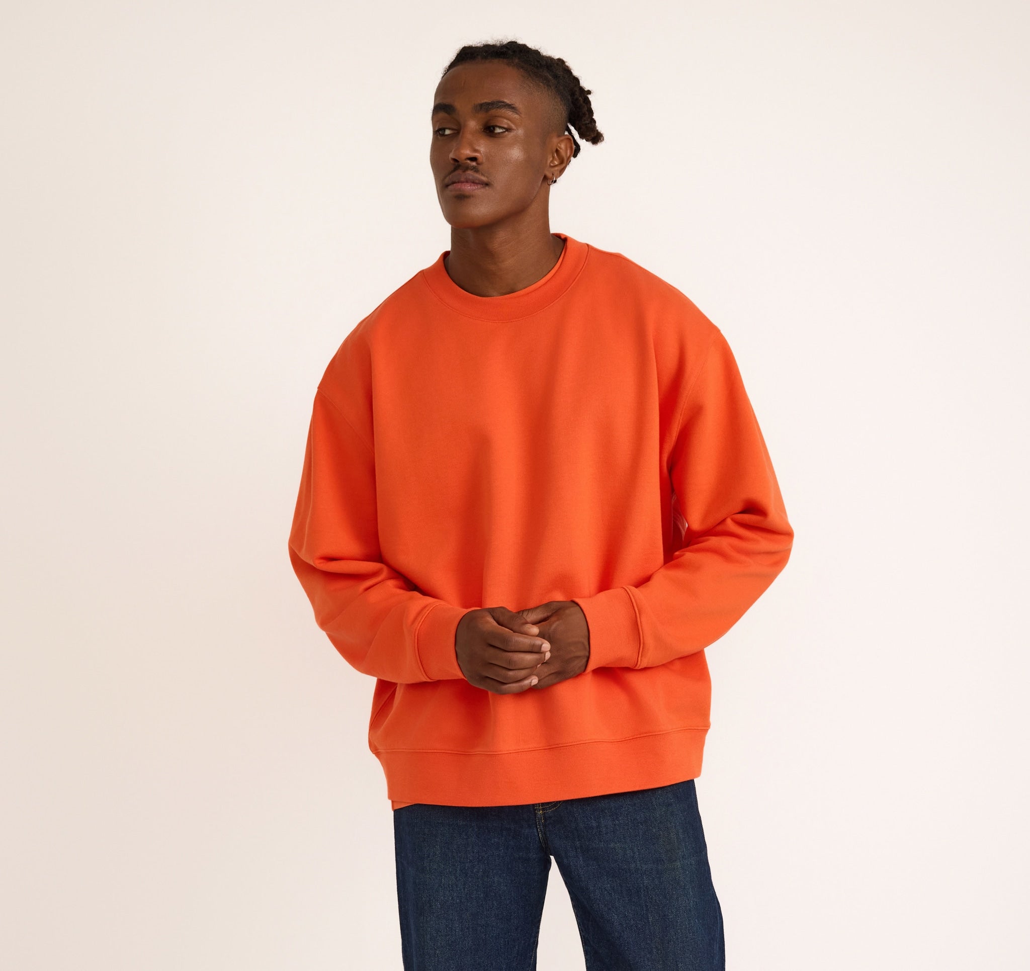 ORGANIC COTTON<br>Weekend Boxy Fit Crewneck Sweatshirt