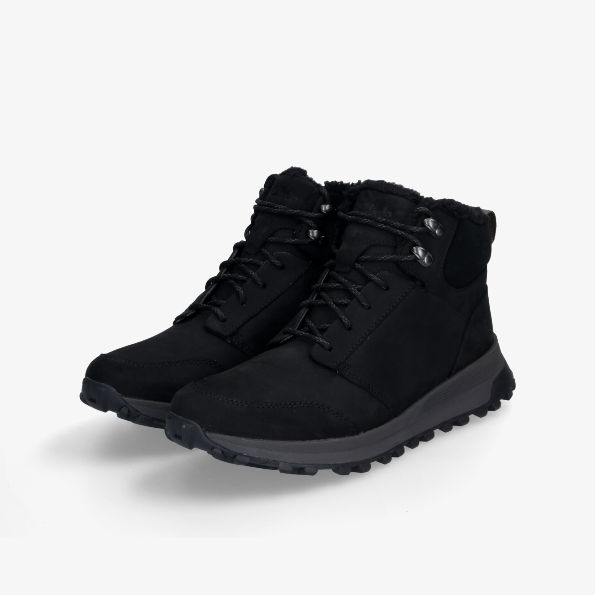 Clarks ATL Trek Up WP Black WLined Lea Herren Schnürboots