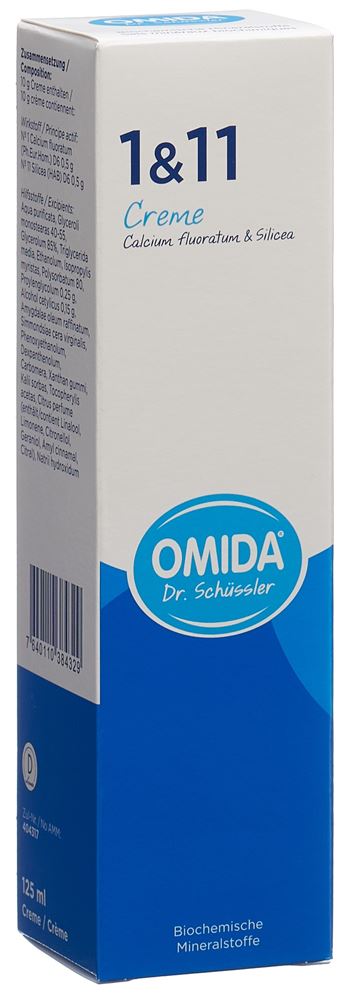 Omida Nr1&11 Calcium fluoratum & Silicea Creme Tb 125 ml