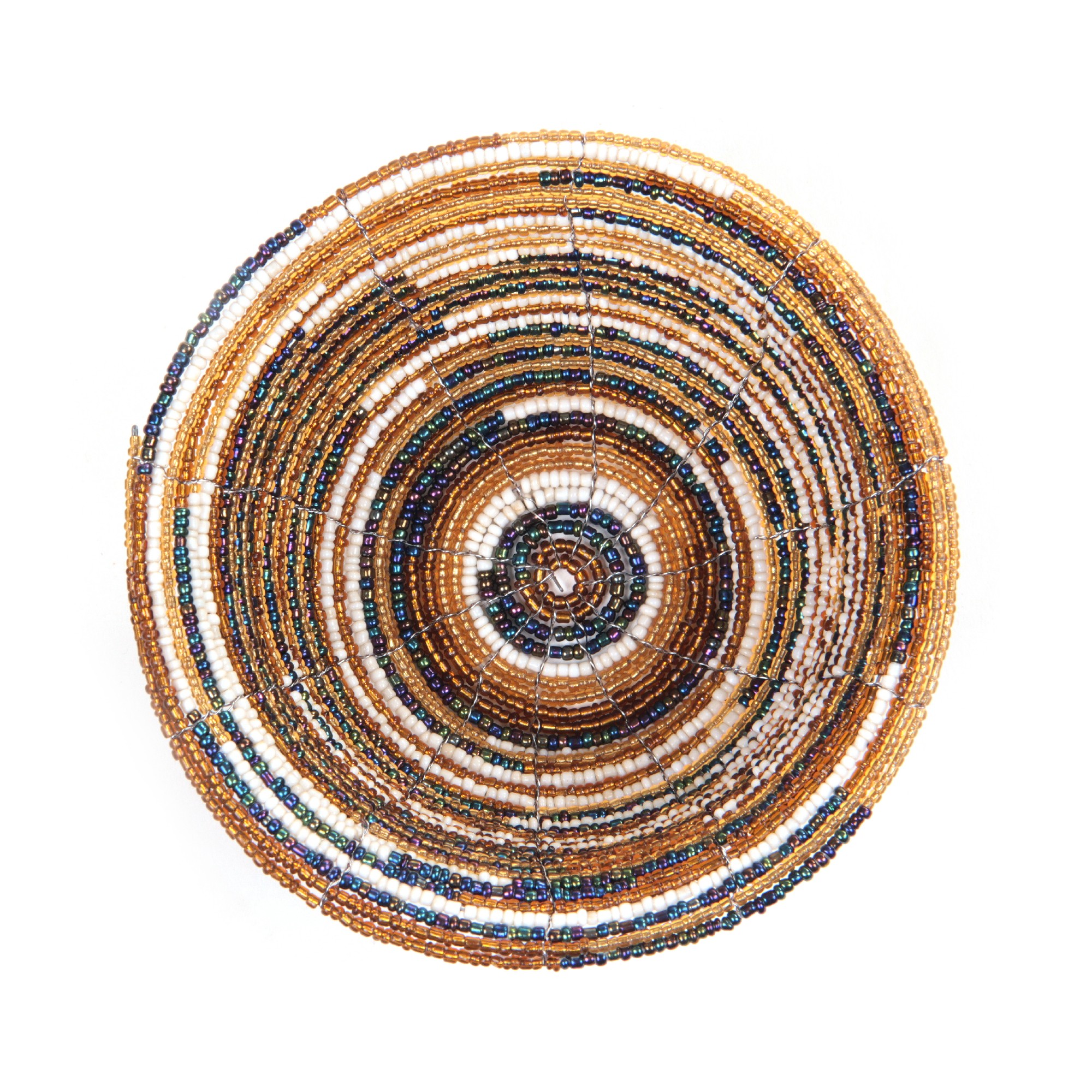 Schale aus Abalonen-Perlen, multicolor, Ø 13 cm, H 6 cm von fischer's lagerhaus