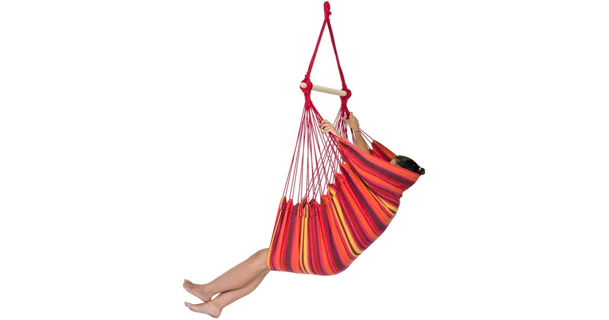 AmazonasRelax Volcano hangstoel  (Rood/paars)