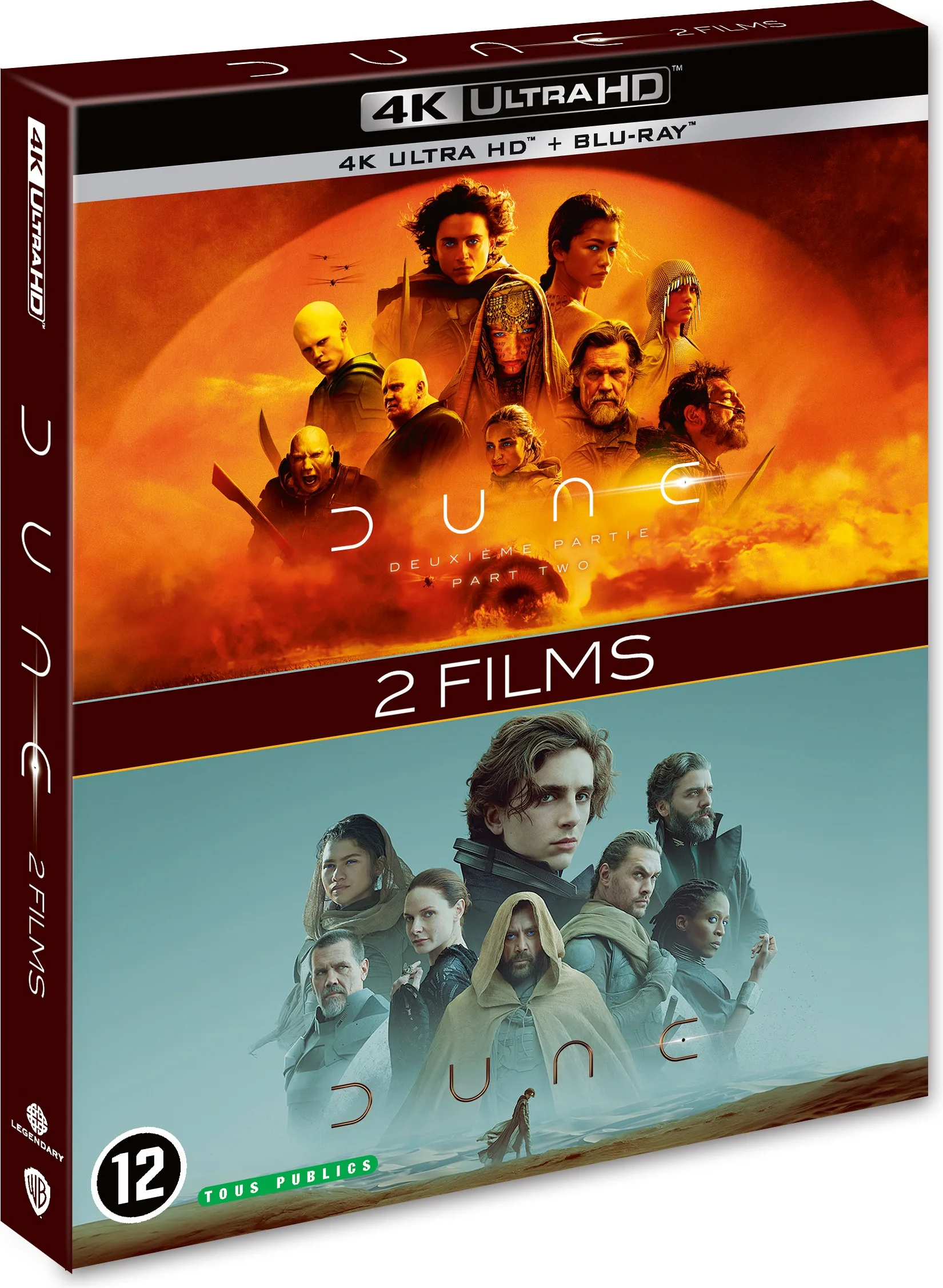 Dune   Dune : Deuxième Partie (Blu-ray 4K UHD   Blu-ray) Disques Blu-ray films