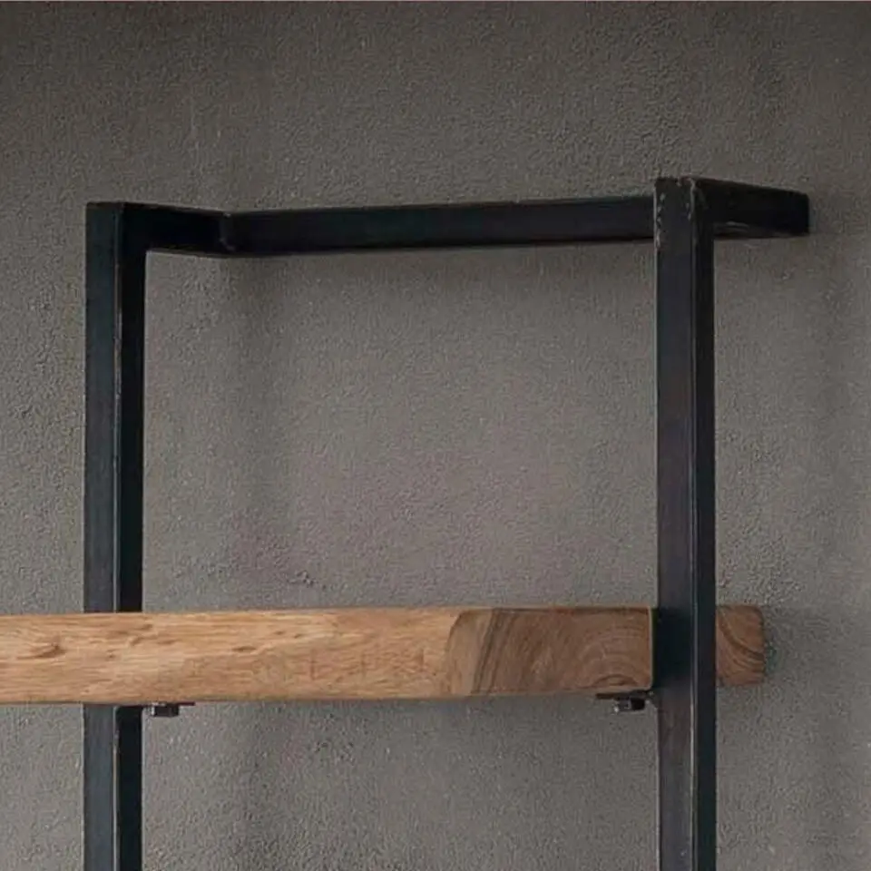 Fraaai - Woody metaal wandplank 30x100 cm
