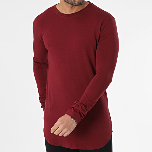 Tee Shirt Manches Longues Bordeaux