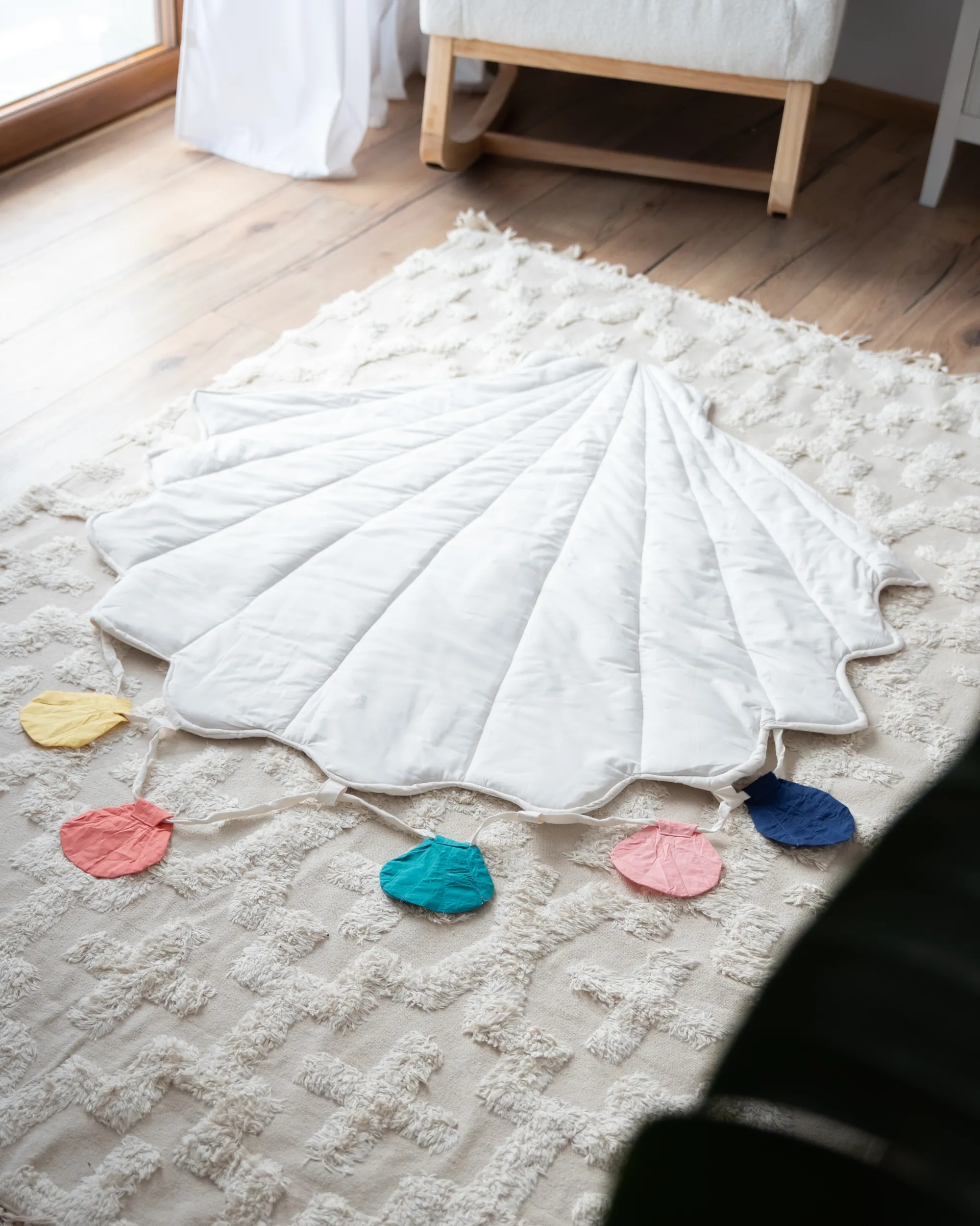 Speelkleed KADMEA 110 x 110 cm Katoen Wit