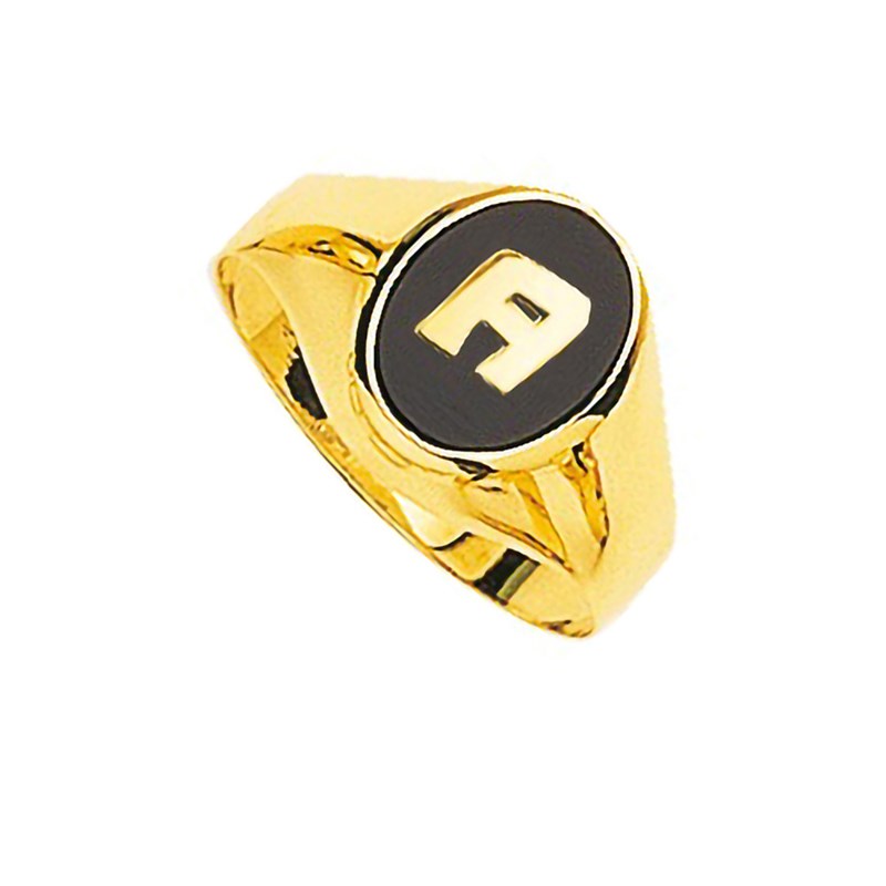 Chevalière homme - onyx - Or 18 Carats