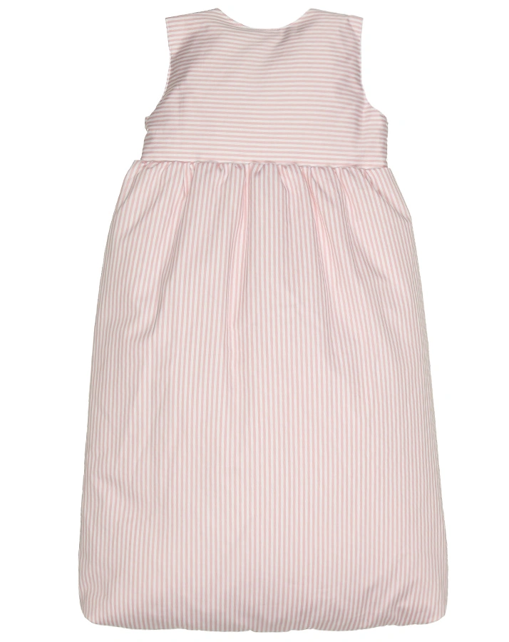Daunen-Schlafsack TAVOLINCHEN BABY gestreift in rosa/weiß