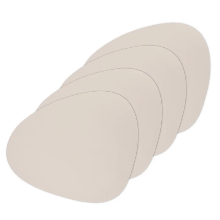 Lind DNA - Tischset Curve L, Nupo soft nude (4er-Set)