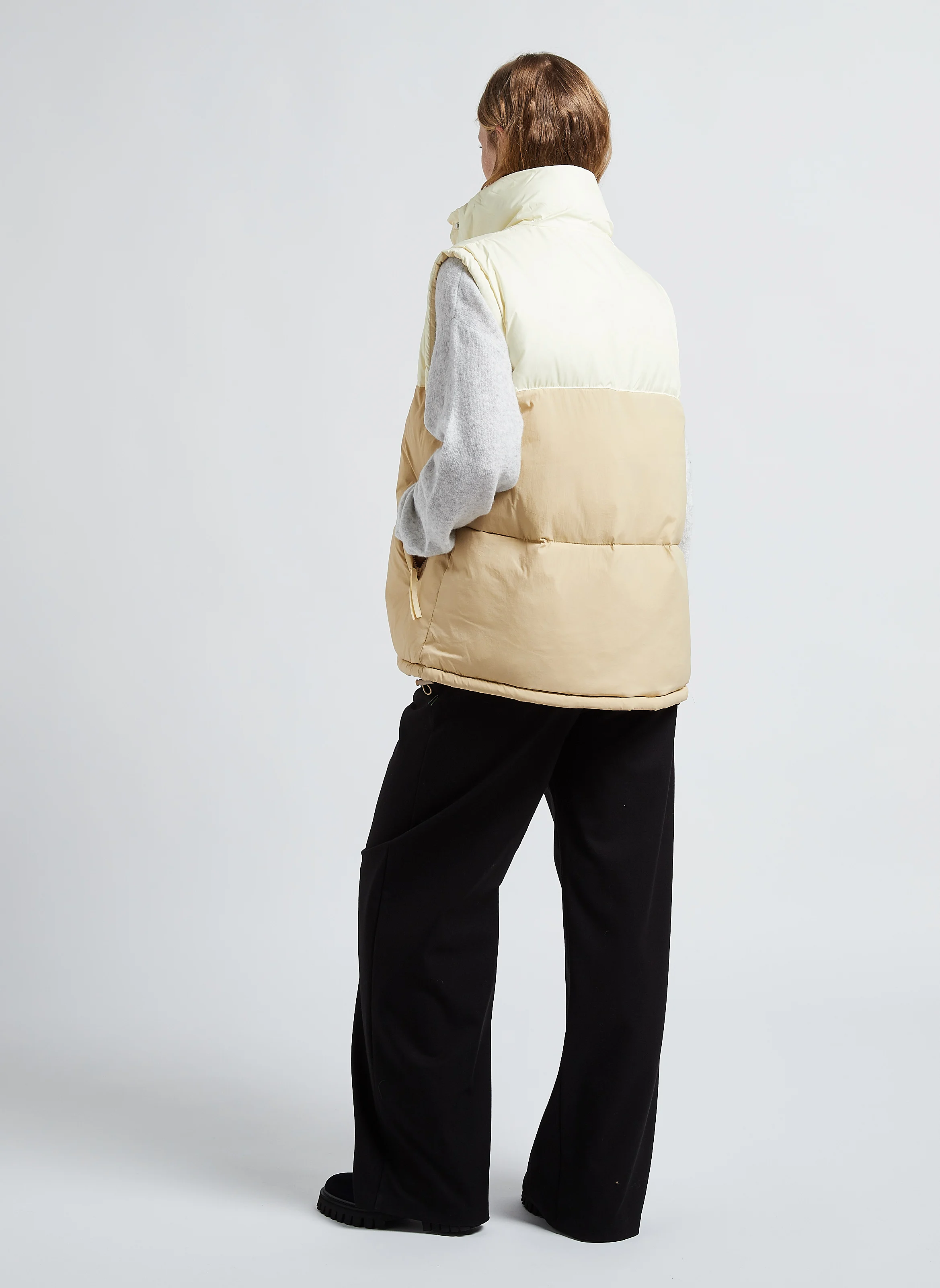 DAMSVILLE - Gilet col rond boutonné | Gris